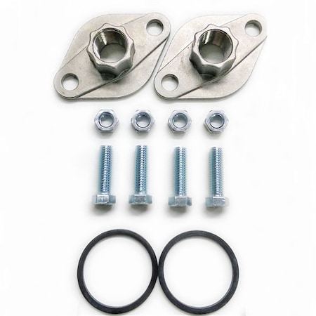 AQUAMOTION Flanges Potable Water Installation, 1 1/4" Stainless Steel Flange Kit FK125S